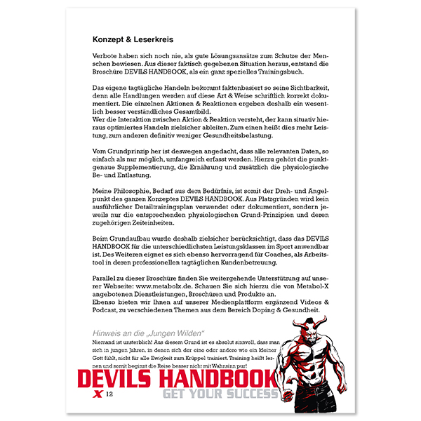 Devils Handbook Konzept & Leserkreis